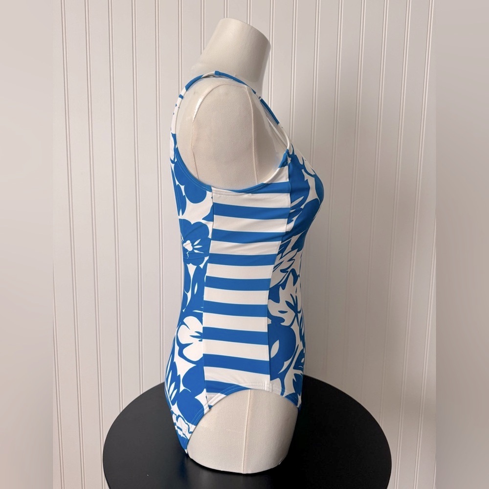 Kate Spade Floral Print One Piece Bathing Suit Size M NWTo - Picture 4 of 7